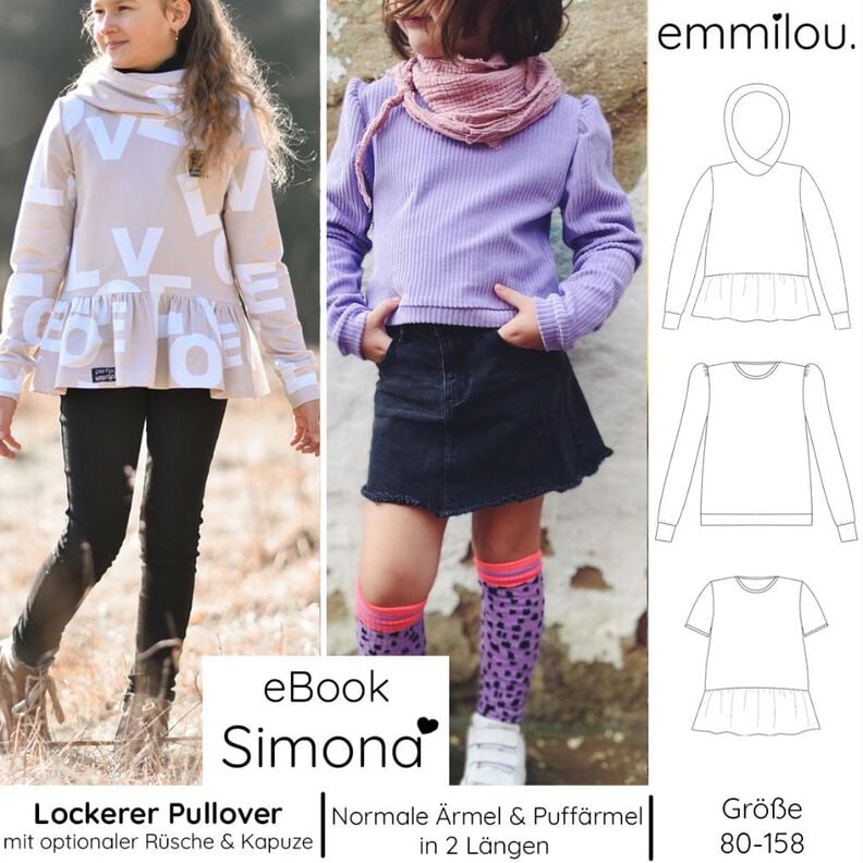 eBook Pullover Simona Größe 80-158 image number 1