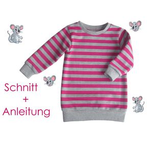 Schnittmuster Sweatkleid Longjumper 80-110