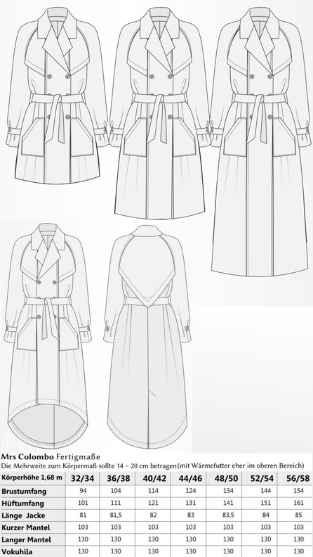 Mrs. Colombo - Trenchcoat/Mantel 32-58 image number 3