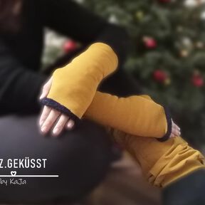 Stulpen Polsini Kids+Erwachsene FunkelRosa