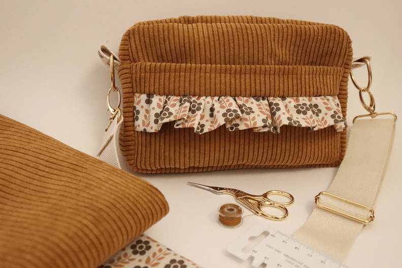 crossbody Cordtasche boxy bag | Schnittmuster & Nähanleitung image number 10