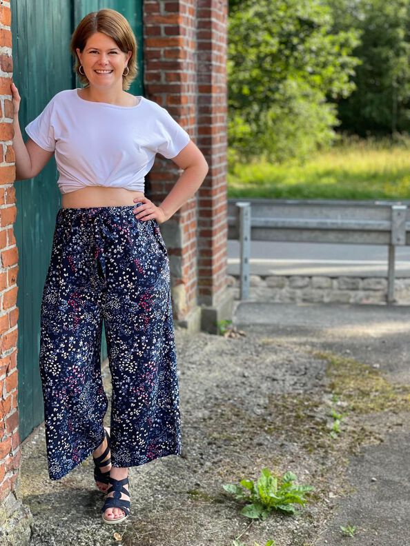 Culotte Lola, Hose im Hosenrock-Stil Schnittmuster image number 7