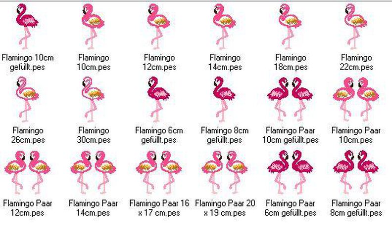 Stickdatei Flamingo image number 2