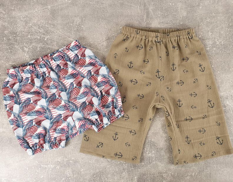 Lexi – Babyhose für den Sommer mit Gummizug Gr. 50-98, A4+A0 image number 2