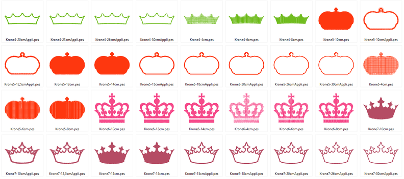 Stickdatei Kronen 2.0 Krone Prinzessin image number 7