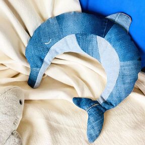 Wärmekissen, Nackenkissen, Kissen Schnittmuster Delphin
