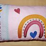 Stickdatei - Regenbogen Mond Boho Kissen Lätzchen SET ITH thumbnail number 6
