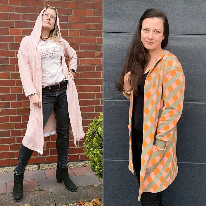 Damen Cardigan mit Kapuze Strickjacke KARDIGAN ♥ Gr. XS-XXL image number 5