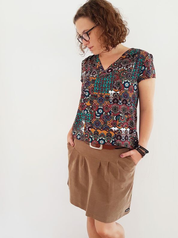 HappyMe Schnittmuster & Nähanleitung Bluse Shirt 36-48 image number 4