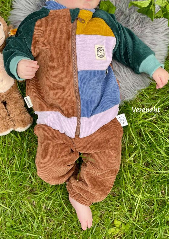 Collegejacke Helt mig Gr. 56-170, A0, Cord, Leinen, Canvas image number 8