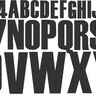 3cm 5cm 7cm Buchstaben schmal + Zahlen Stickdatei Alphabet  thumbnail number 3