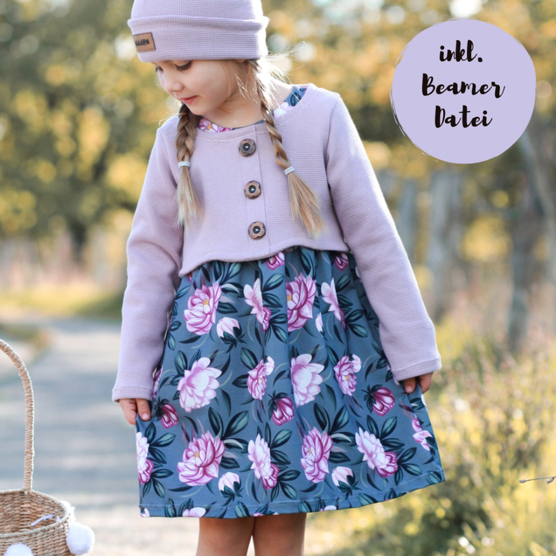 Curved Crop Top inkl. Unterkleid BEAMER Version -Gr. 86-164 image number 1