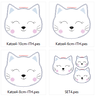 Stickdatei - Katze 4 ITH in 3 Gr. cute Schlüsselanhänger thumbnail number 7