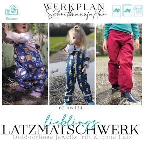 Outdoor Latzmatschwerk |  62-134 | Matschhose | A4 & Beamer