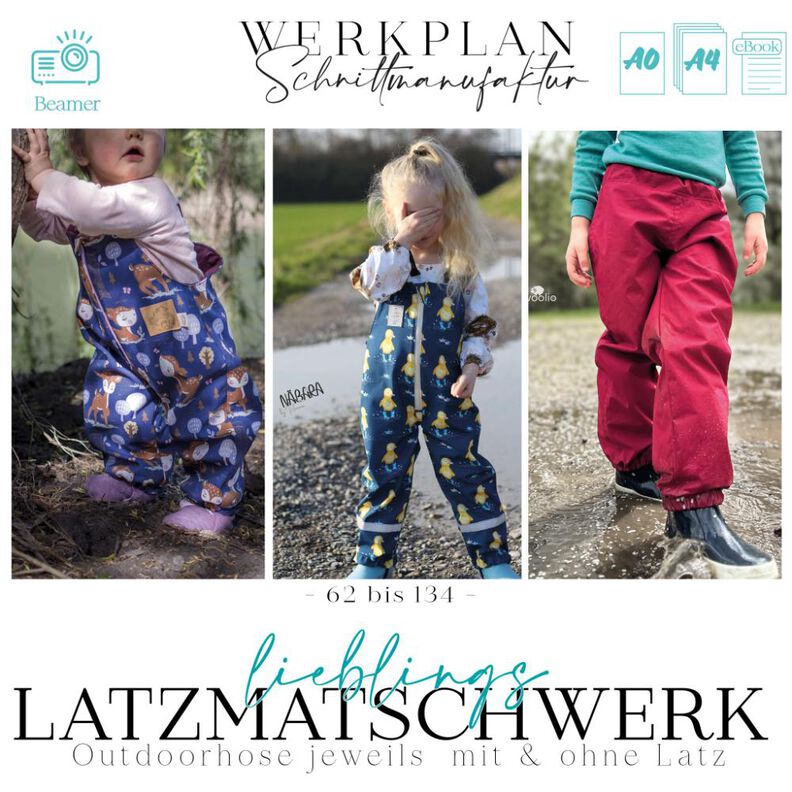 Outdoor Latzmatschwerk | 62-134 | Matschhose | A4 & Beamer image number 1
