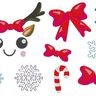 Rentier Gesichter Stickdatei Weihnachten bis 10cm thumbnail number 4