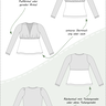 Selina Shirt mit Kräuselungen V-Ausschnitt BU 80-116, A4+A0 thumbnail number 6