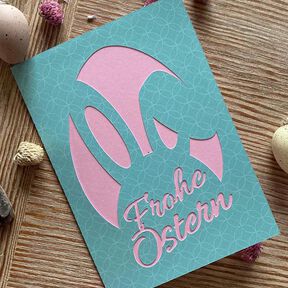 Plotterdatei Frohe Ostern Karte