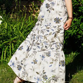 Boho Rock nähen ohne Schnittmuster Maxirock