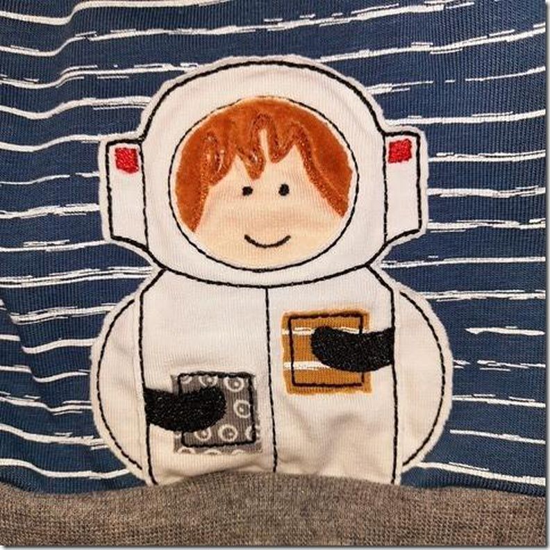 Stickdatei Astronaut doodle13x18cm 4erSET image number 3