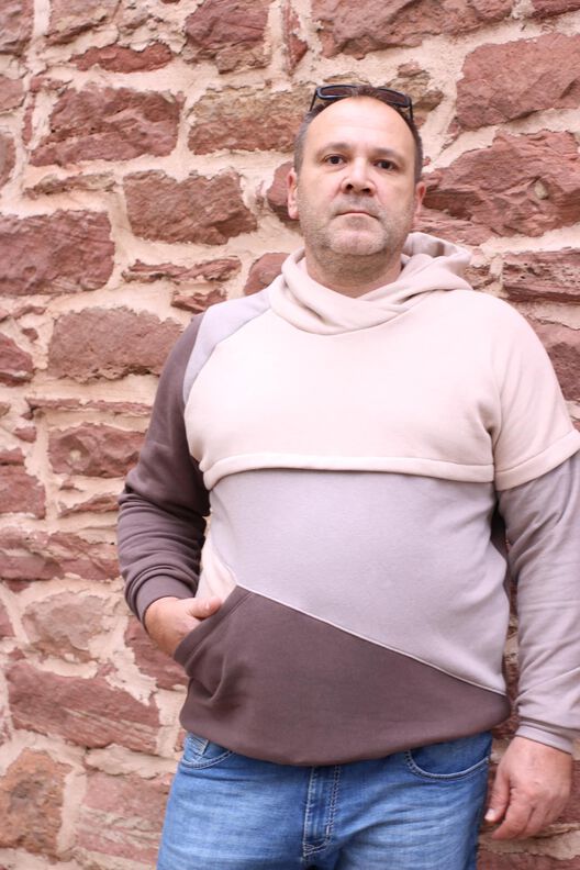 Hoodie Elias Gr.44-64  inkl. Ebenen und Beamerdatei image number 3