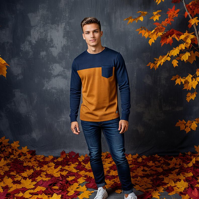 Männer T-Shirt & Longsleeve, Schnittmuster, Ebenen, XXS-4XL image number 5