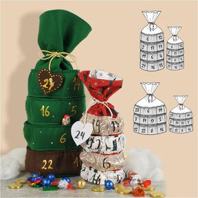 Adventskalender – Schnittmuster 24/25 Türchen, klein/groß