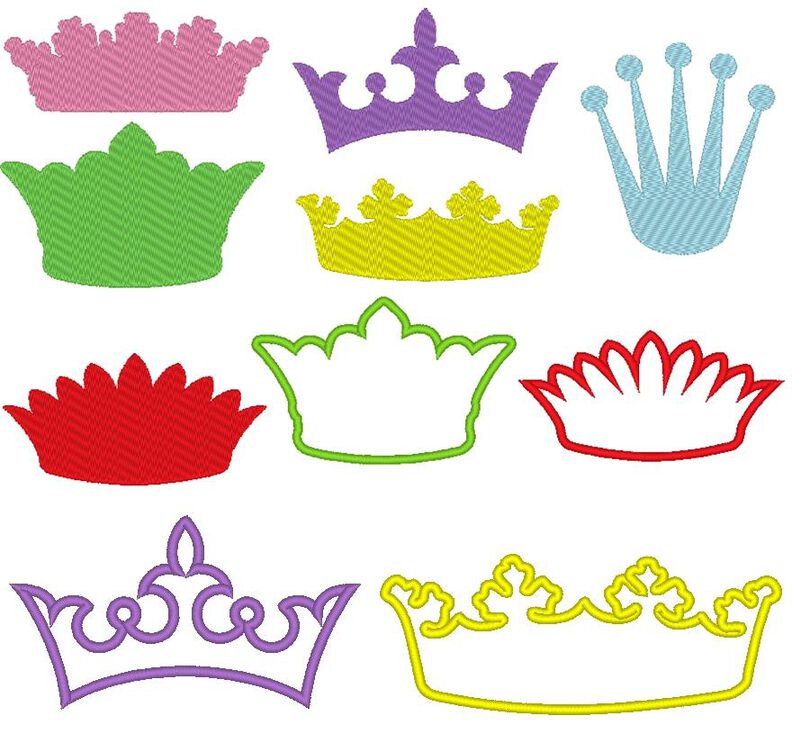 Stickdatei Kronen Krone Prinzessin 1.0 image number 4