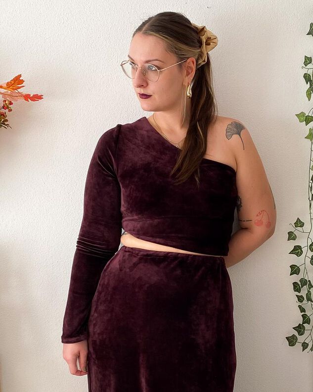 ONE SLEEVE TOP asymm. Jersey Shirt Schnittmuster Gr. 30-62 image number 4