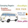 Camping Bus - Camping Regeln Stickdatei thumbnail number 1