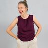 FRAU CLARA - ärmellose Bluse mit Rückenschlitz thumbnail number 6