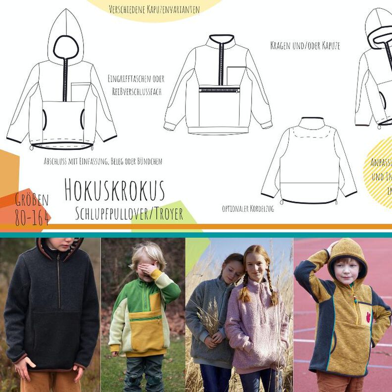 Hokuskrokus Schlupfpullover/Troyer image number 1