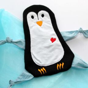 ITH Stickdatei Pinguin Schmusetuch Schnuffeltier 18x27cm