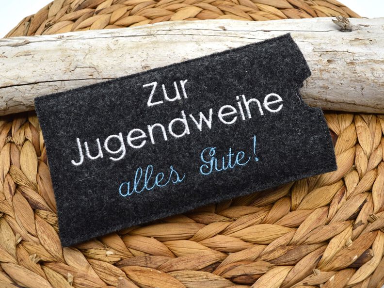 Stickdatei Schokohülle Jugendweihe Glückwünsche image number 5