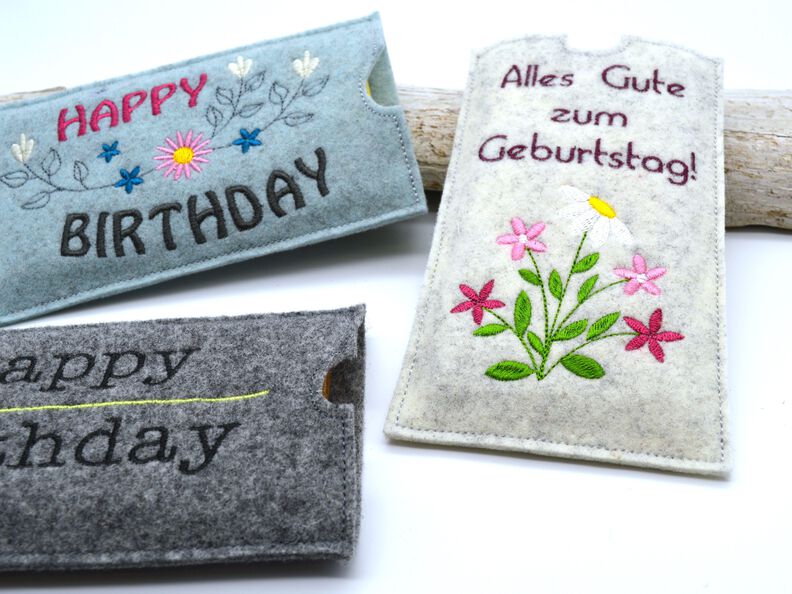 Stickdatei Schokohülle Geburtstag happy birthday image number 3