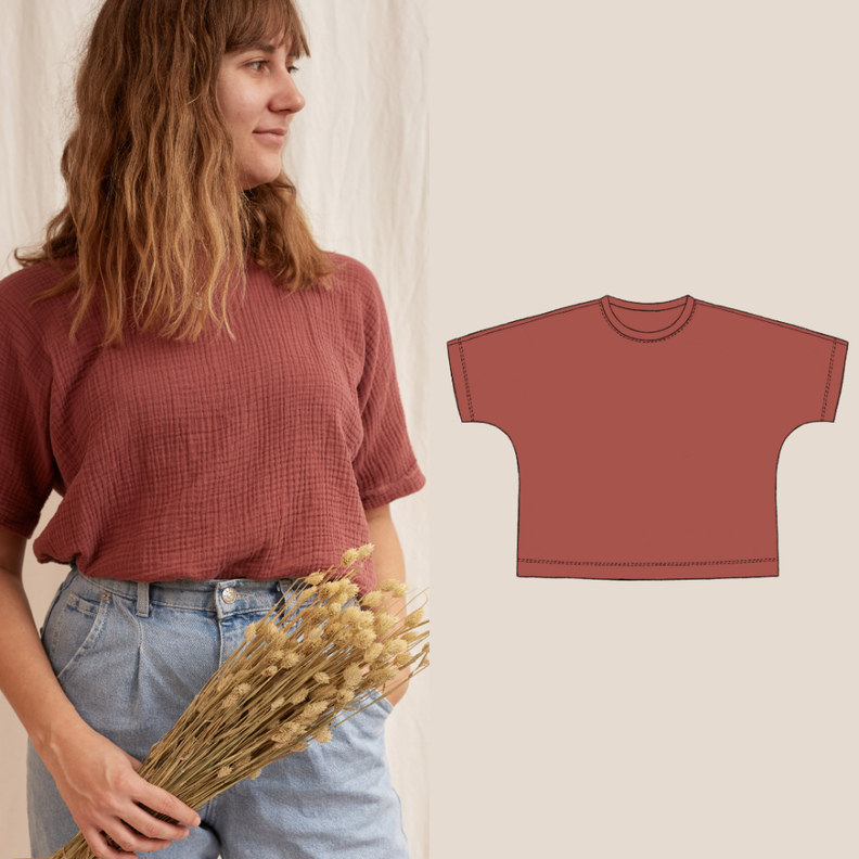 Clove Oversize Shirt / Bluse / Crop Shirt / Kleid  image number 1
