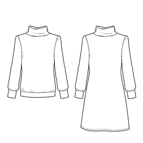 Kleid  Strickkleid mit Puffärmeln MULIA ♥ Gr. XS-XXL