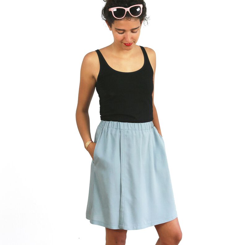 FRAU GINA - Sommerrock in Wickeloptik XS-XL image number 4