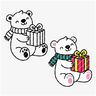 Plotterdatei Eisbär mit Geschenk Vektor / SVG PNG DXF thumbnail number 7
