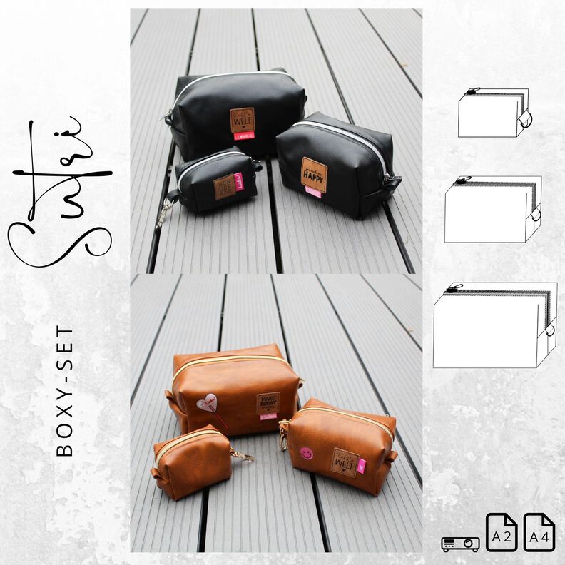 Ebook 3er Set Boxy SUTRI Schnittmuster image number 1