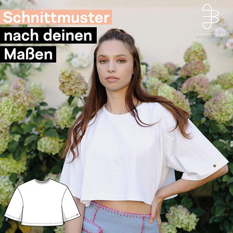 Schnittmuster nach Maß für ein kurzes oversized T-Shirt image number 1