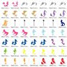 Meerjungfrau 1 Silhouette 18 Motive Stickdatei thumbnail number 5