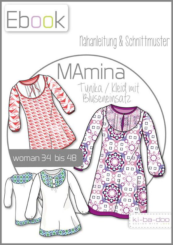 Ebook/Nähanleitung Bluse MAMINA Damen Gr. 34-48 image number 1