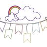 Stickdatei Wolkensterne doodle 13x18cm thumbnail number 4