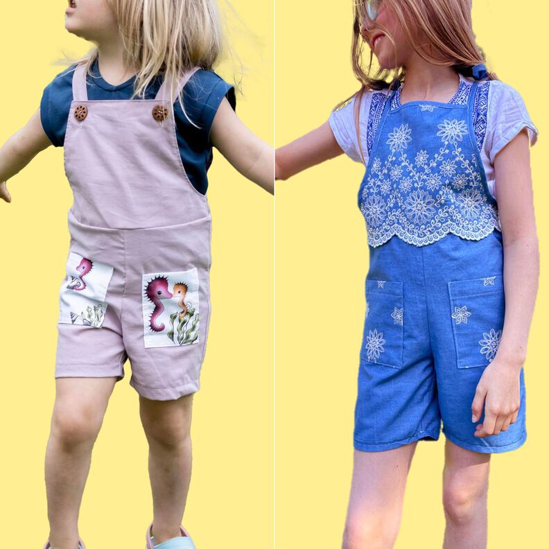 Kinder Latzhose Latzshorts viele Varianten JALAN ♥Gr. 92-164 image number 5