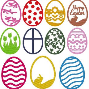 Osterei Stickdatei - Ostern Ei