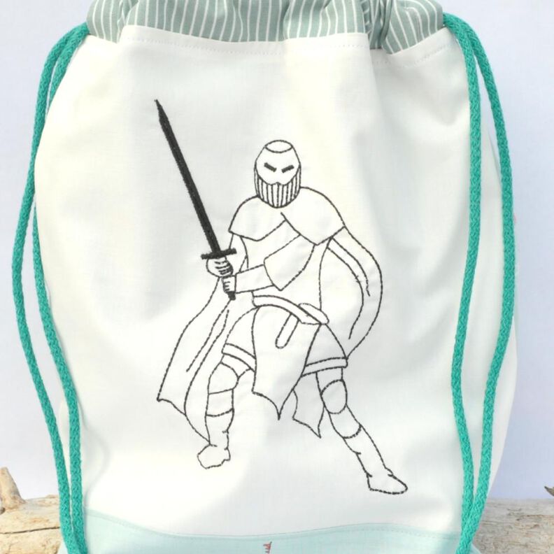 Stickdatei Ritter Redwork SET image number 1