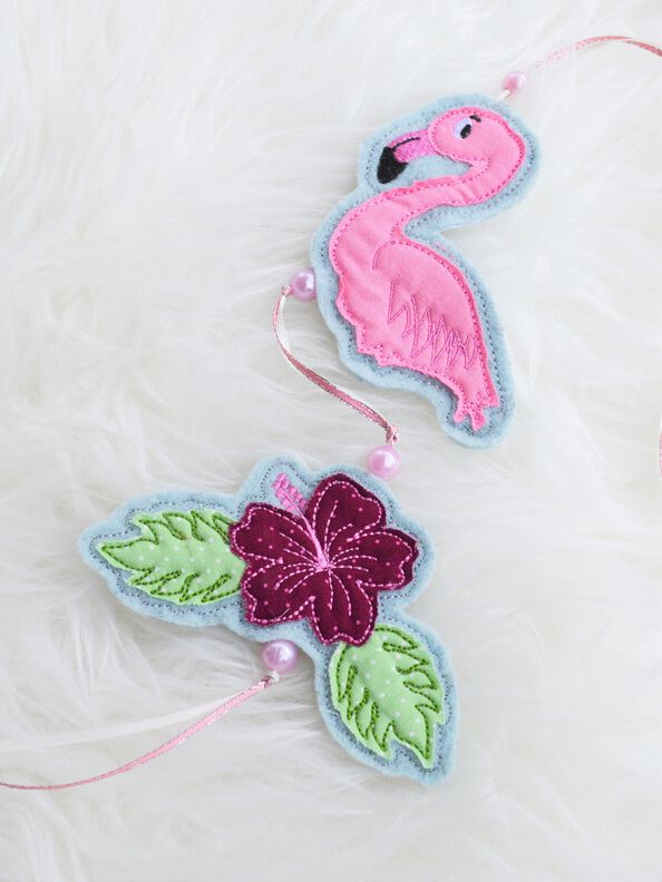 Stickdatei Flamingo ITH SET Stabstickdatei image number 2