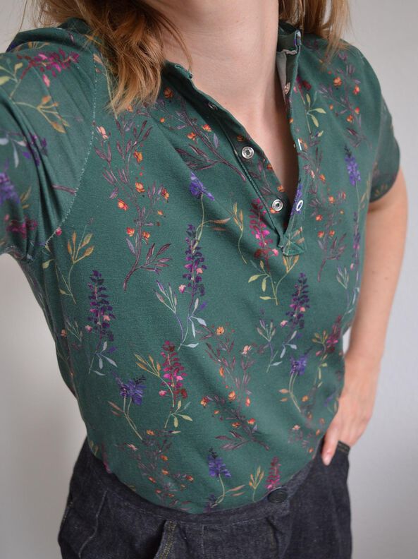Damen Poloshirt Knopfleiste Shirt NAIK ♥ Gr. XS-XXL image number 2