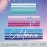 Plotterdatei - Streifen und Palme - SVG, DXF, PNG thumbnail number 1